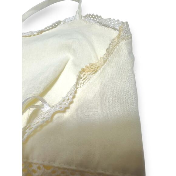 Audrey Parks for Francesca's Ivory Lace Trim Boho Mini Dress Small - Picture 9 of 9